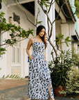Cruise Dress Sans Cutout in Marine Flora