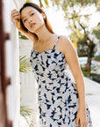 Cruise Dress Sans Cutout in Marine Flora