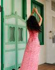 Cruise Dress Sans Cutout in Pink Arabesque