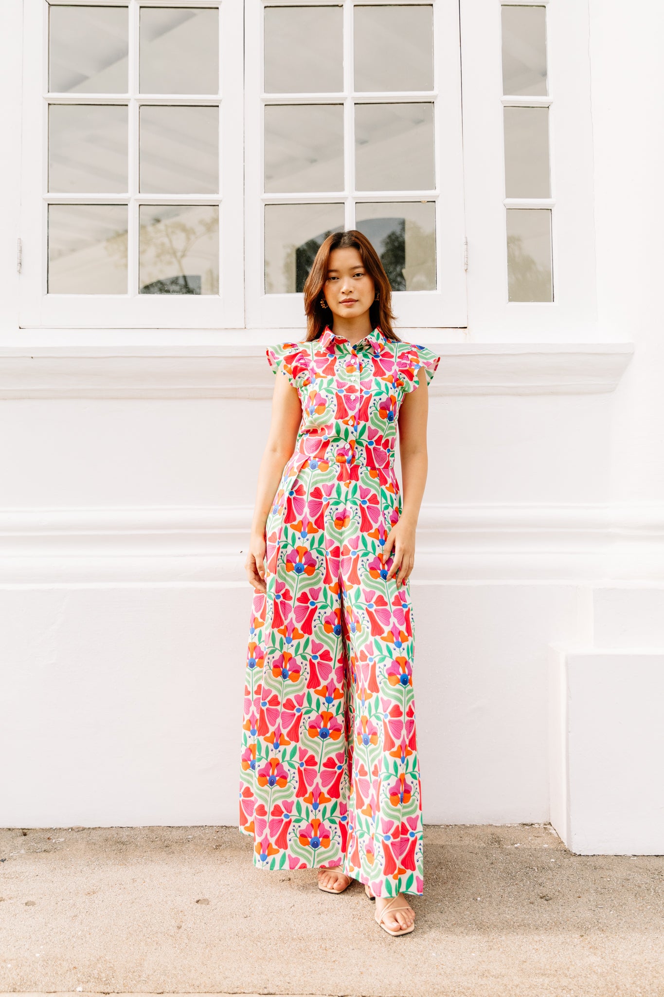 【House on the hill】ストライプ jumpsuit 80 Athena Jumpsuit in Clarisse – One Puram