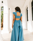 Athena Jumpsuit in Cobalt Blue