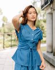 Prim Obi Shirt in Cobalt Blue