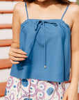Flow Top in Cobalt Blue