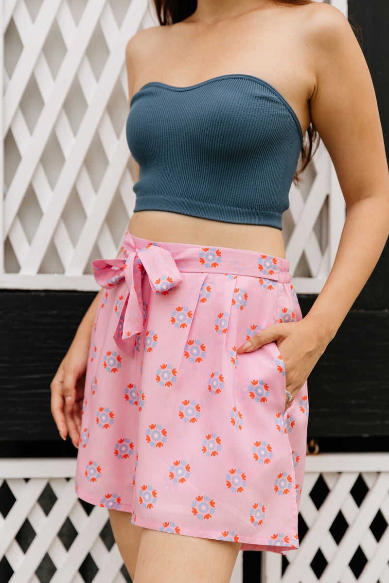 Sway Shorts in Pink Pop – One Puram