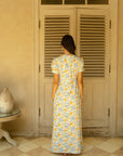 Belle Dress in Azure Blossom