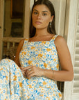 Tropez Skirt in Azure Blossom