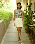 Tropez Top in Marine Flora