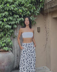 Tropez Skirt in Marine Flora