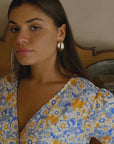 Belle Dress in Azure Blossom