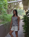 Tropez Top in Marine Flora