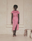 RUMI CROP TOP IN PINK ARABESQUE