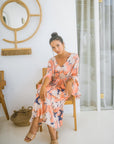 CHELA DRESS IN LOTUS PEACH