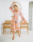 CHELA DRESS IN LOTUS PEACH