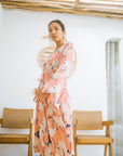 CHELA DRESS IN LOTUS PEACH