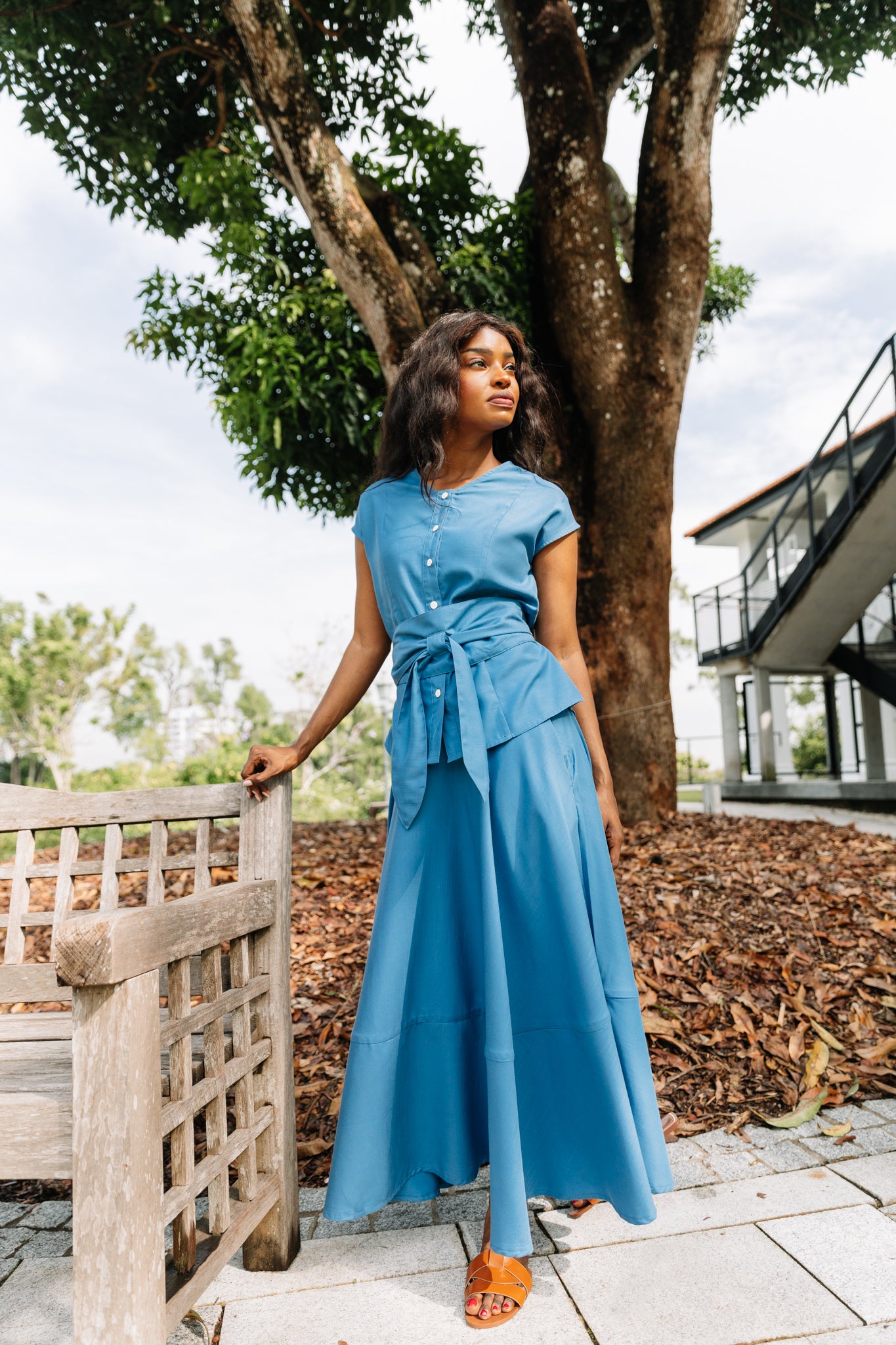 ワンピース SOLACE LONDON Women Mid Skirts OS43001IRISBLUE 44807-new_thickbox.jpg