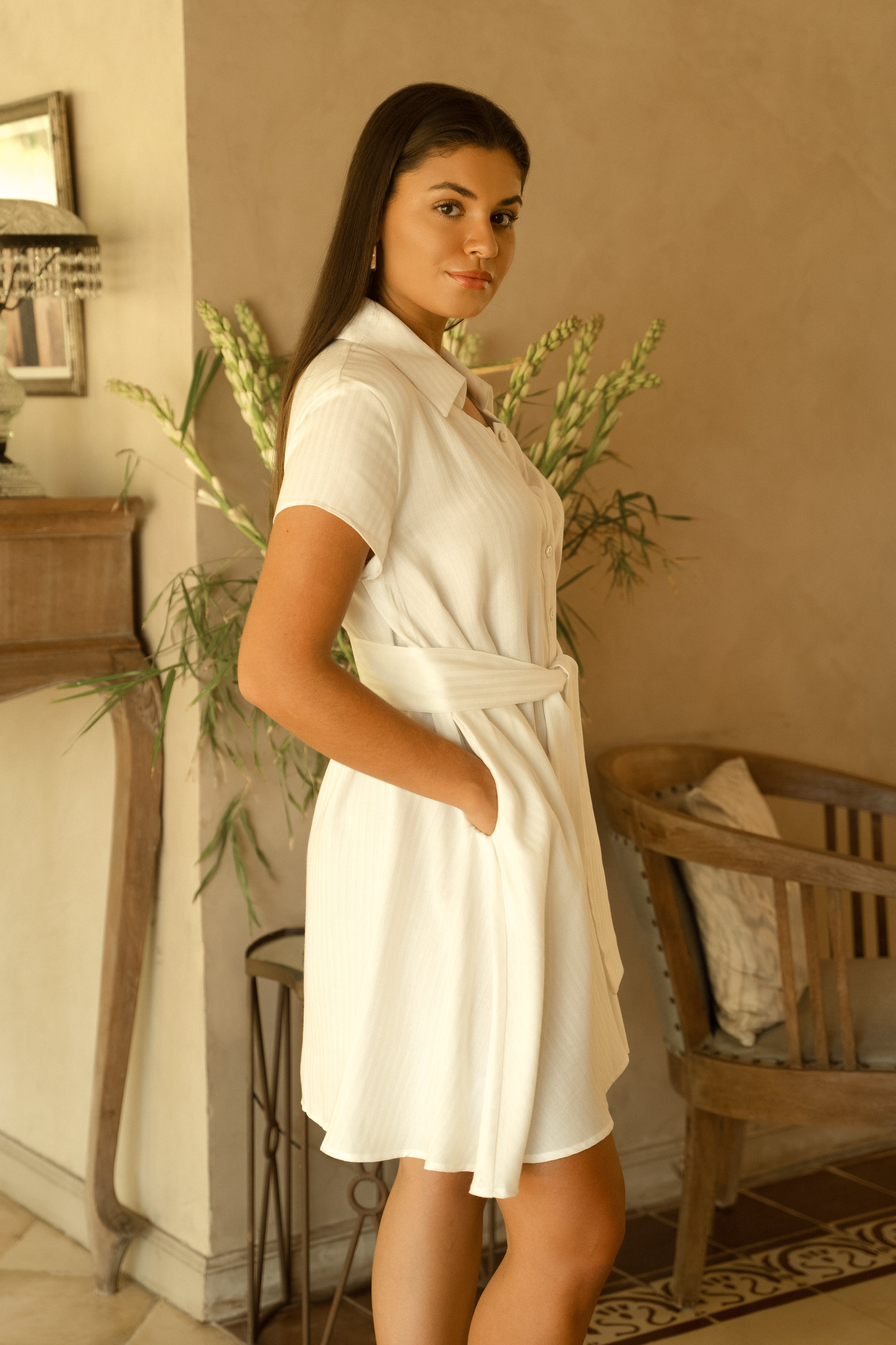 Banyan Dress in Ivory