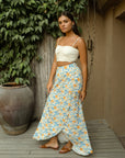 Tropez Skirt in Azure Blossom